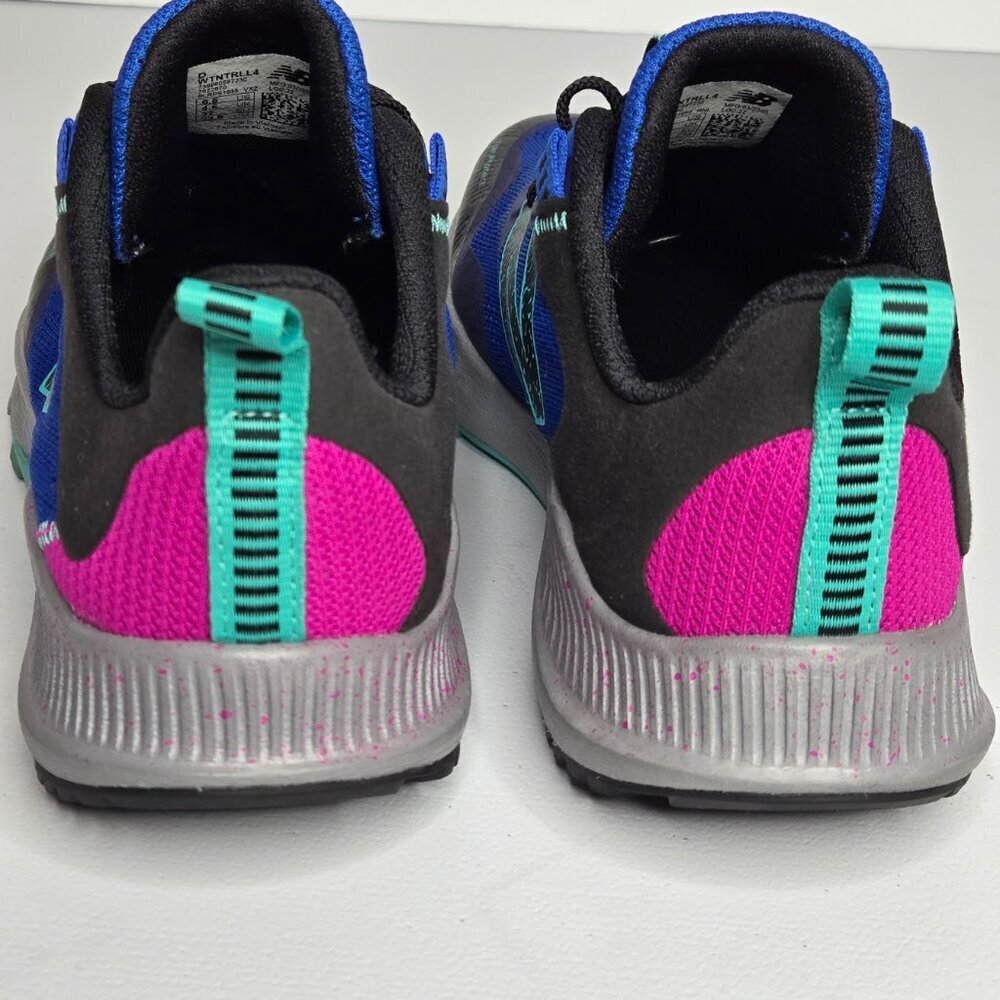 New Balance Women Trail V4 DynaSoft Blue Black Pink Sneakers Sz 6.5 WTNTRLL4 - Picture 6 of 10
